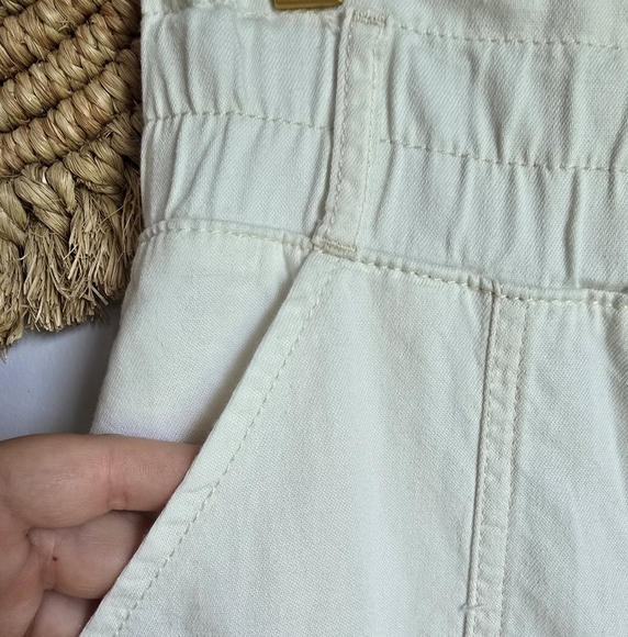 BA&SH, New, OMNY High Waisted Off White Zip Front Carrot Trouser Pants Size 0 - Picture 6 of 13